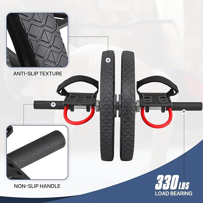 MADOG Ab Roller Wheel for Abdominal and Core Strength Training, Home Gym Abs Roller for Men Women