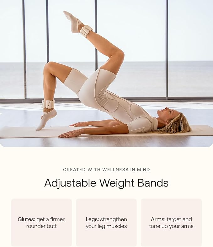 BetterMe Bubble Butt Kit – Pilates Ring, Weight Bands, Soft Ball & Loop Bands – Glute Training Pilates Kit for Women – Home Workout Pilates Equipment Set
