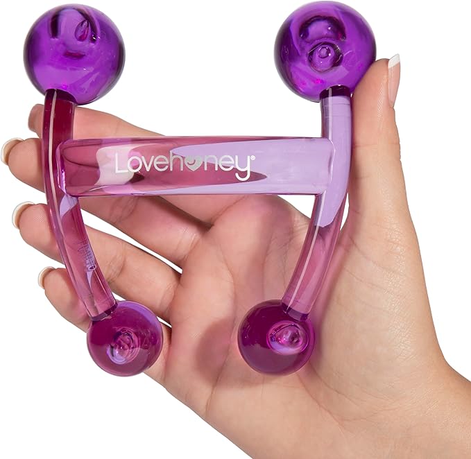 Lovehoney Oh! Body Massager Handheld Tool | Massage Tool for Back, Neck & Shoulders | Easy Grip Smooth Ergonomic Handle | Purple