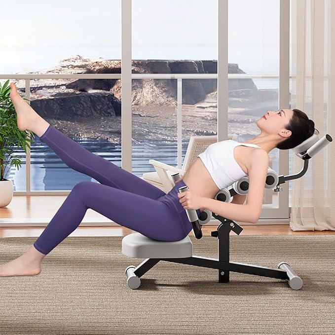 Back Reliever, Spine Correction Lumbar Stretching Top Waist Waist Trainer Yoga Pilates Home Exercise Equipment