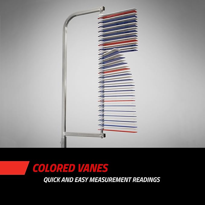 Gill Athletics PowerMax Vertical Jump Tester - Jumping Trainers for All Athletes - Easy to Install Vertical Jump Measurement Tool - Colored Vane Pattern for Easy Measurement