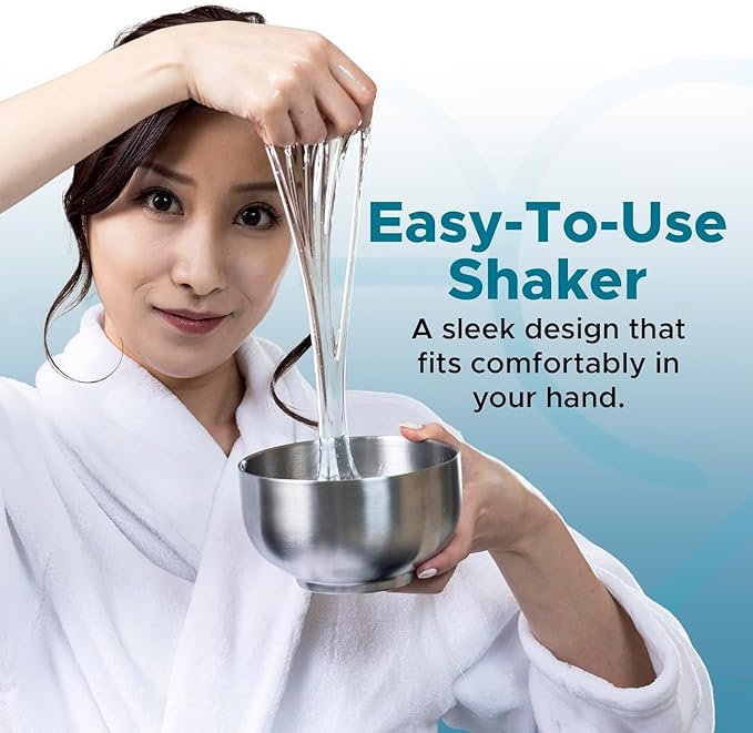 Platinum Nuru Massage Gel Powder Bowl Set | 10 x Massage Powder 5g Sachet | 1 x 16 fl oz Bowl