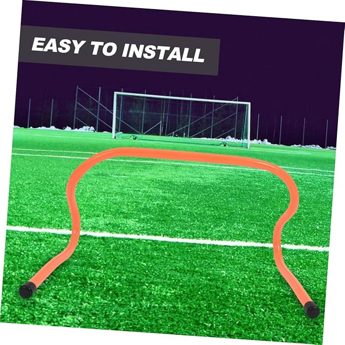 Happyyami Agility Hurdle Set 4 Pack Soccer Training Hurdles Durable PVC for Boys and Girls Football Basketball Training