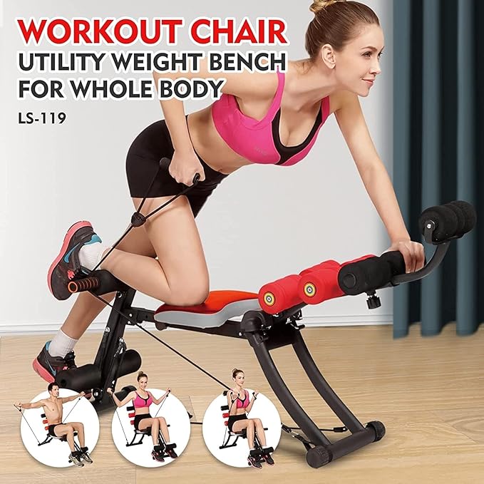 22 in 1 Wonder Master Core & Abdominal Workout Equipment, Foldable & Adjustable Rowing Machine, Core Strength Training& Abdominal Exercise Trainers with 22 Ways to Exercise for Home Gym