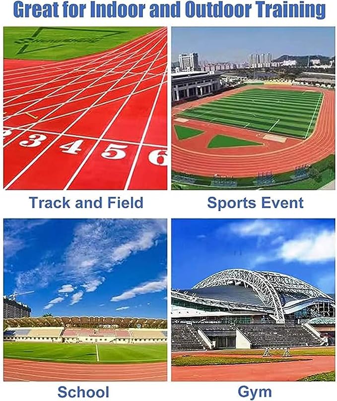 Height Adjustable Track & Field Hurdles, Sport Speed Hurdles Training Equipment for All Ages, Obstacle Courses and Drills Jumping Bar (3pcs 55)