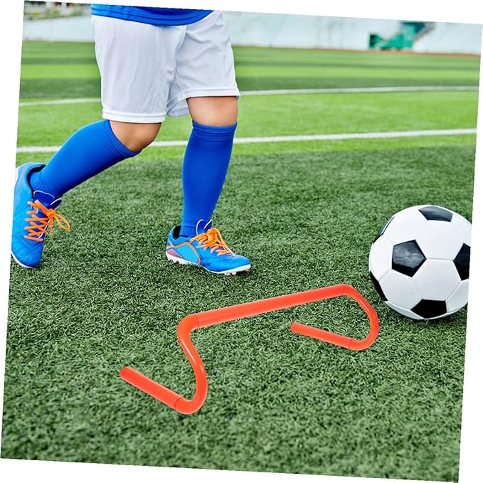 Zerodeko 4pcs Athletic Hurdles Lightweight Portable Preschool Training Equipment for Agility Speed Coordination Development Indoor Outdoor Use