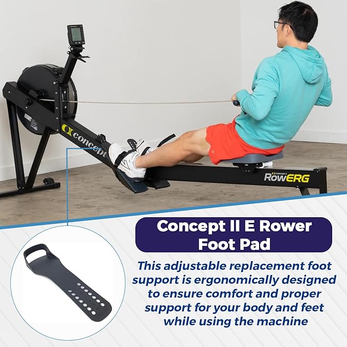 Left or Right Foot Pad 1063 Works with Concept II After 07-19-12 07-31-06 Model E Rower