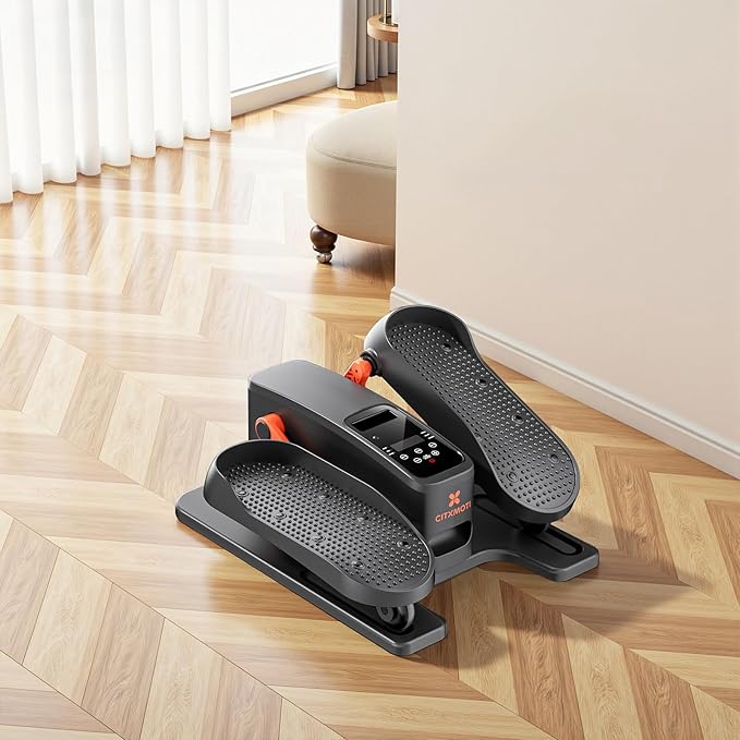 Under Desk Elliptical Machine, Electric Elliptical Leg Exerciser as Seen on TV for Seniors, Portable Quiet Seated Pedal Exerciser for Home Office with 12 Adjustable Speeds and Remote Control