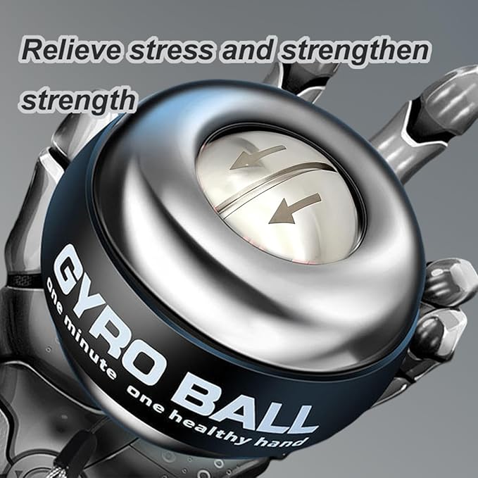 2026 Upgraded Gyro Ball Wrist Exerciser, Vital Wrist Ball,Metal Shell & BallCore, Hand Exerciser – RelievesWrist Pain
