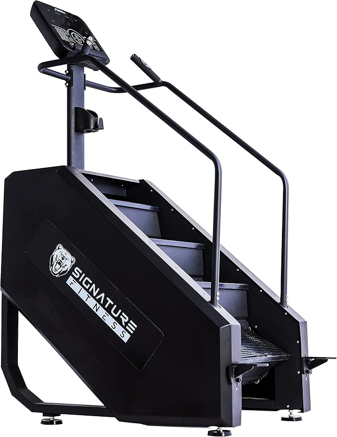 Signature Fitness Continuous Climber Commercial Grade Stair Stepping Machine for Cardio and Lower Body Workouts