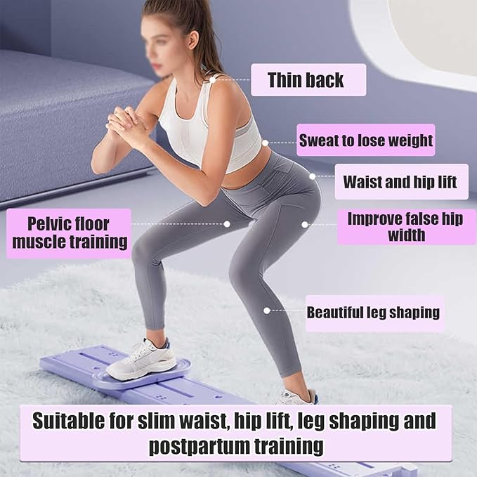 Leg Strength Split Exerciser, Leg Splitter, Ski Machine Exercise Foldable Skiing Exerciser Kegel Trainer Workout Equipment Leg Stretcher Split Machine