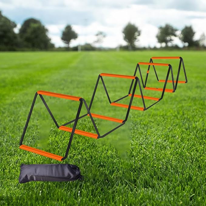 pistro Agility Ladder for Football Training, Foldable Speed Ladder for Footwork Drills, Outdoor Sports Workout Equipment