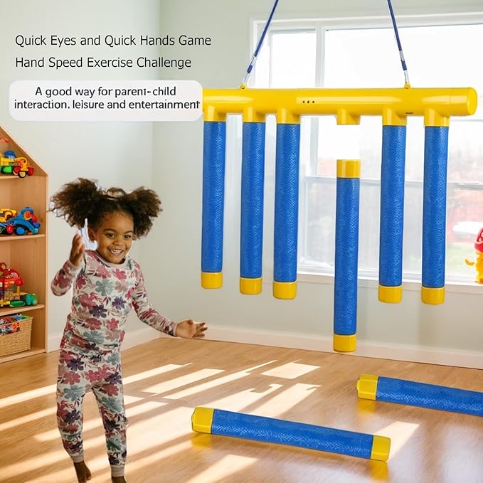 2026 Upgrade Reflex Challenge Game,Throwing Stick Game,Hand Eye Coordination Training Toy,Hand Challenge,Adjustable Speed Catching for All Ages