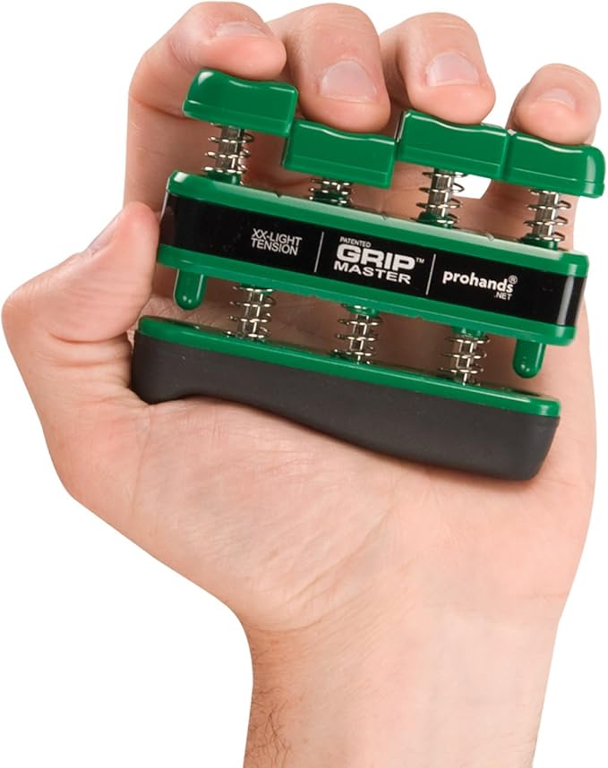 Prohands Gripmaster Hand Exerciser, Finger Exerciser (Hand Grip Strengthener), Spring-Loaded, Finger-Piston System, Isolate & Exercise Each Finger