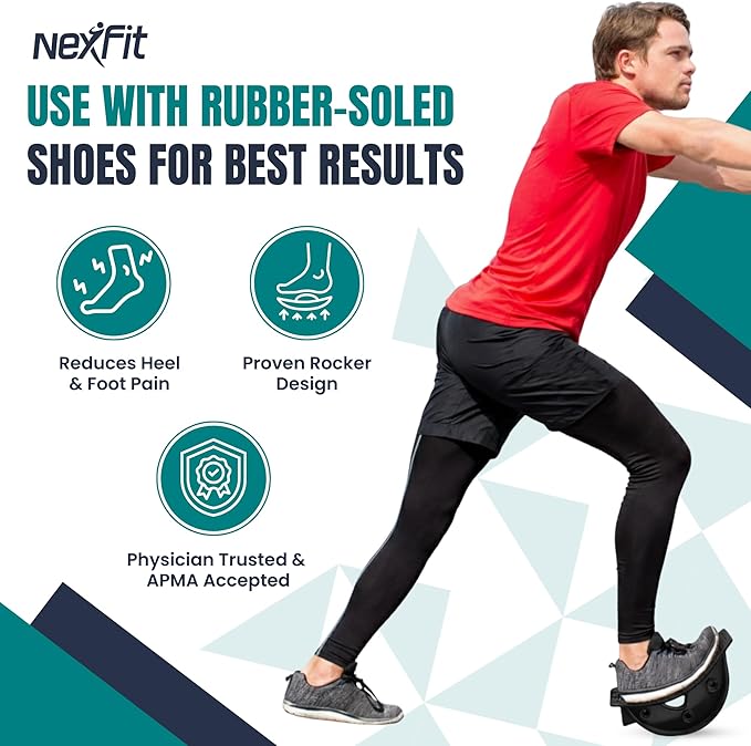 Foot & Calf Stretcher – Premium Stretcher for Plantar Fasciitis, Achilles Tendonitis Relief – Foot Rocker with Durable, Slip-Resistant Design - Stretch Guide for Effective Leg Flexibility