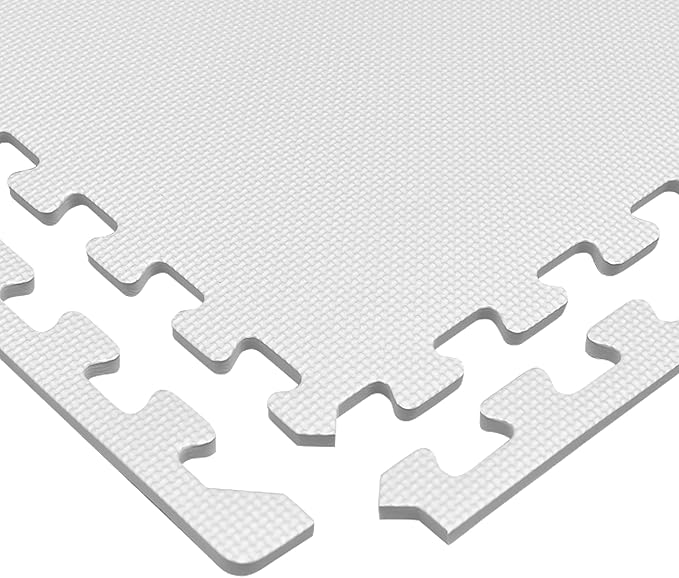 We Sell Mats 3/8" Thick Multipurpose EVA Foam Exercise Floor Mat, Interlocking Tiles, Anti-Fatigue for Home or Gym
