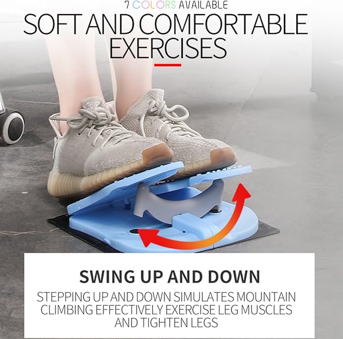 Leg Exerciser for Seniors While Sitting – Under Desk Foot Pedal & Massager for Circulation, Muscle Relief, and Varicose Vein Support at Home or Office