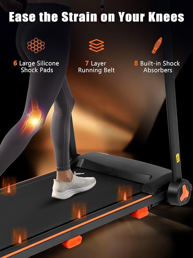 15% Incline Treadmill with Handle, 3-in-1 Portable Treadmills for Home and Office, Foldable Treadmills with 300 Lbs Weight Capacity, 3.0HP Quiet Walking Pad Treadmill, Three Screen