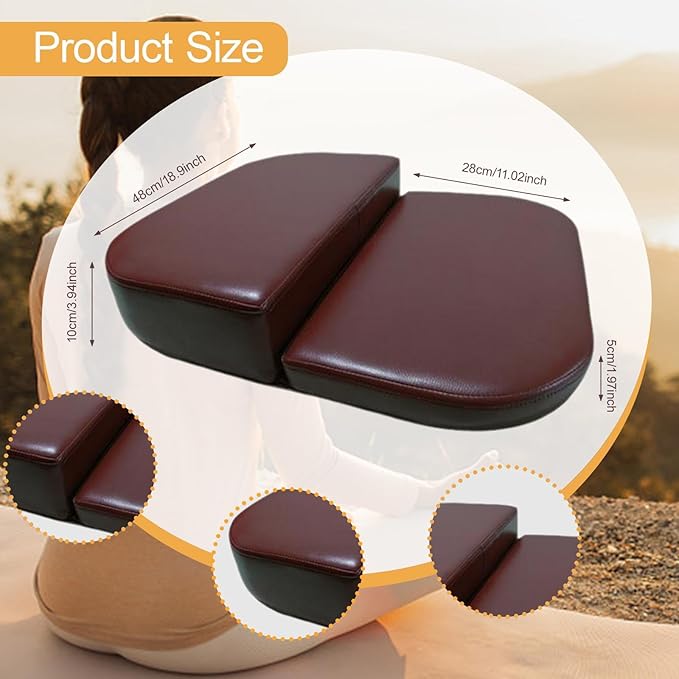 Folding Meditation Bench Prayer Bench Ergonomic Versatile Easy to Clean Women