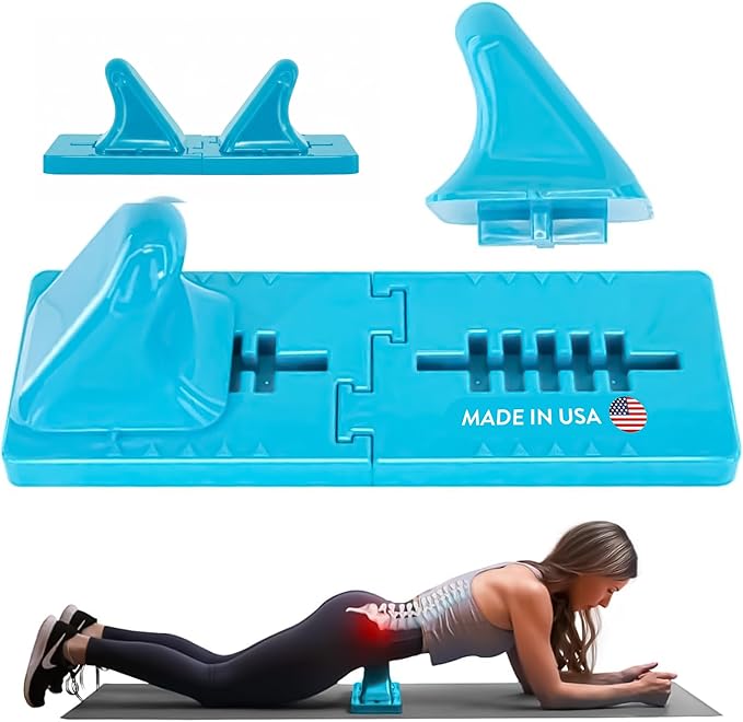 Thrival Wave - Fully Adjustable Psoas, Back and Hip Flexor Muscle Release Tool for Deep Tissue, Trigger Point Massage (Blue) – Made in USA