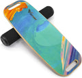 VIVITORY Balance Board Trainer with Handle, Roller Board with Adjustable Stoppers – 3 Different Distance Options 4, 13 and 22 inches, for Hockey, Surfing, Snowboarding, Skateboarding and Skiing