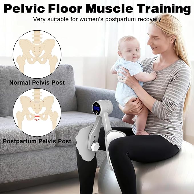 Kegel Exercise Thigh Trainer, Pelvic Floor Exercise Devices, Inner Thigh Exerciser for Women and Men, Kegel Trainer for Postpartum Rehabilitation
