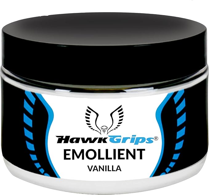 HawkGrips 8oz Massage Emollient, Vanilla, Emollient for IASTM and Massage, Soft Tissue Mobilization & Lubrication for Massage Therapy, Shea Butter, Oil Based, Vegan, Cream Alternative, Pack of 1