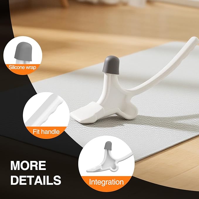 Psoas Release Tool-Hip Hook Psoas Muscle Release Tool Fully Adjustable for Iliacus,Waist Pain Sciatica,Back&Posture Relief,Hip Flexor Release Tool and Trigger Point Massage Tool (White)
