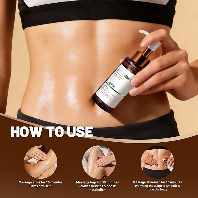 Korean Body Firming Massage Oil, 3.53 oz Skin-Toning & Smoothing Body Oil for Softer, Supple-Looking Skin – Lightweight Nourishing Formula for Daily Body Massage