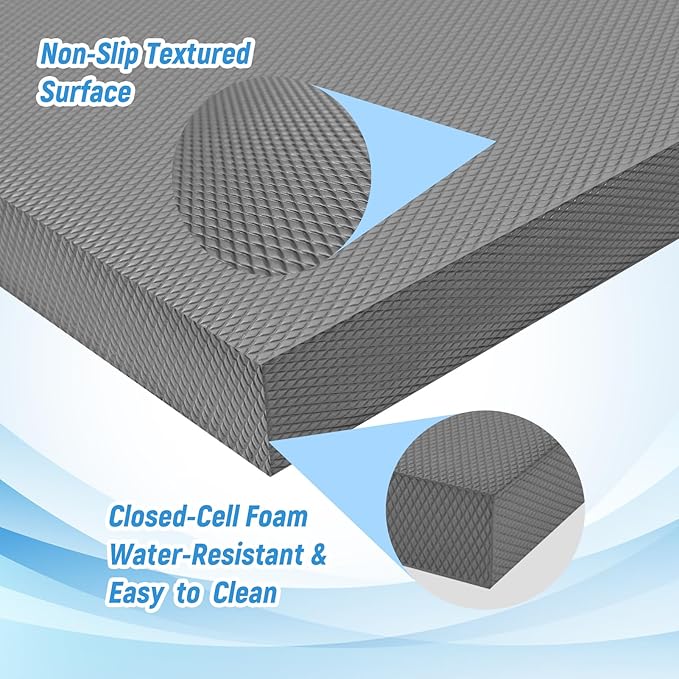 High-Density Balance Pad for Exercise,Non-Slip Foam Mat for Pilates, Fitness,Yoga, Core Training Physical Therapy, Knee Pad for Floor