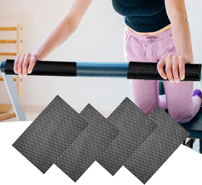 Pilates Nonslip Mat Anti Skid Grippy Pad for Exercise Indoor Power Yoga, 7.87x11.81 Inch PVC Reformer Mat for Home Gym Equipment