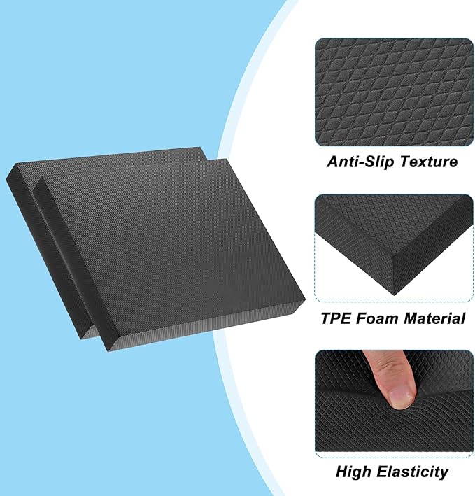 PATIKIL Balance Pad, Non-Slip TPE Foam Pad Cushion Exercise Yoga Mat Knee Pad for Fitness Stability Core Training Stretching