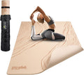 Large Yoga Mat (6'x4') – 1/4" & 1/2" Thick Exercise Mats for Home Workout, Extra Wide Workout Mats for Home Gym, Yoga, Pilates, Stretching, Floor & More
