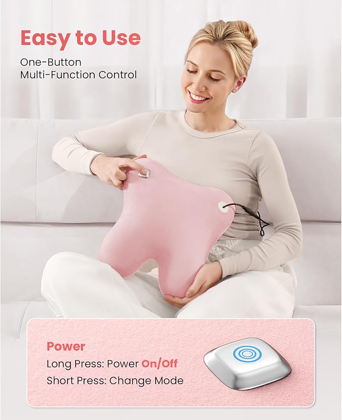 BOB AND BRAD Back Massager with Heat FSA Eligible, EZBack Corded Back Massager for Pain Relief Deep Tissue, Shiatsu Back Massage Pillow, Soothing Muscle Tension Upper & Lower Back Relief