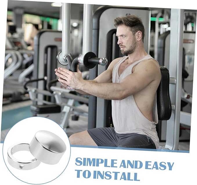 Kisangel 1 Set Fitness Tubing End Cover for Strength Training Equipment Easy to Install Armrest Covers Comfortable Grip for Enhanced Stability Compatible with Gym Accessories
