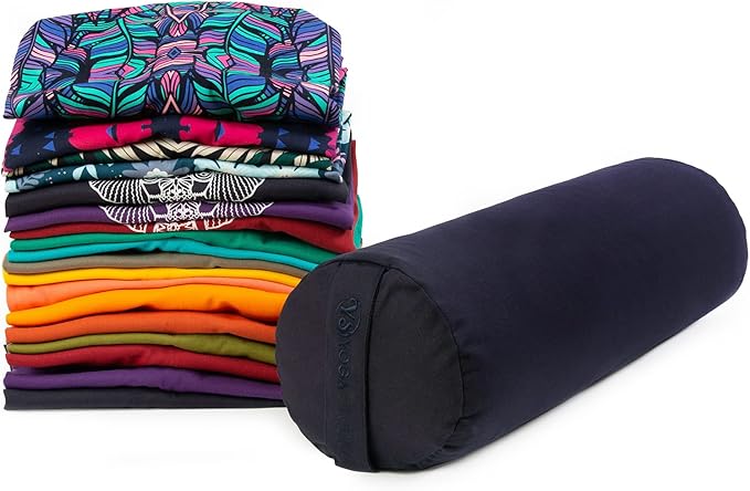 Yoga Studio Spare Organic Cotton Bolster Covers With Handle And Zipper (Terracotta)
