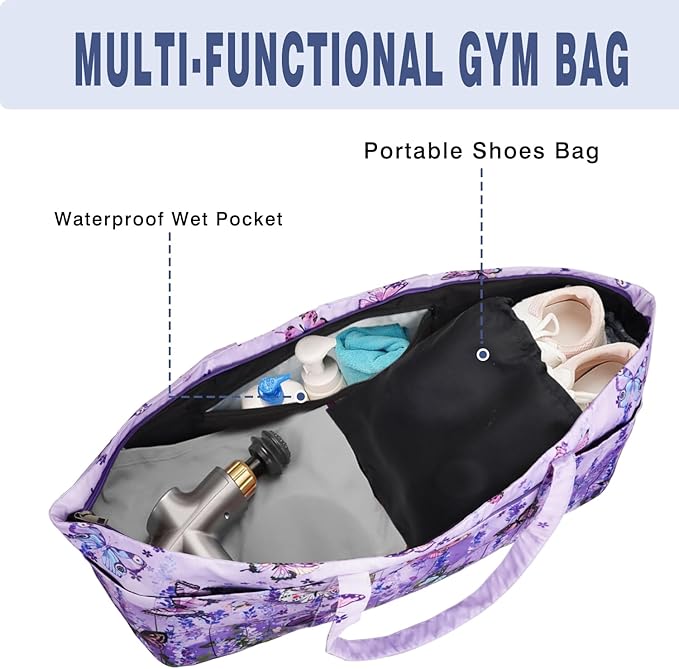 Yoga Mat Bag Yoga Mat Carrier with Shoes Compartment & Wet Pocket Pilates Bag with Zipper Pockets & Yoga Mat Holder Strap Yoga Bags and Carriers Fits All Your Stuff