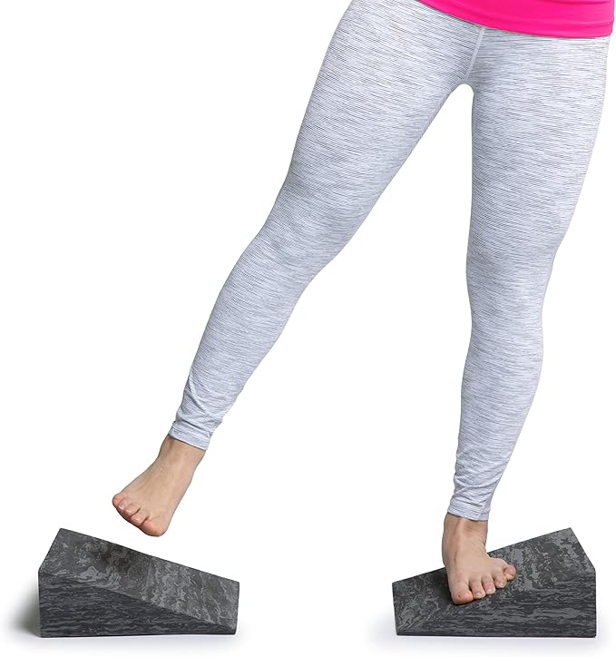 OPTP PRO-Slant – Professional Foam Incline Squat Wedge Pair and Slant Board for Squats- Workout Squat Wedges for Rehabilitation and Stretching of The Calf, Ankle and Foot