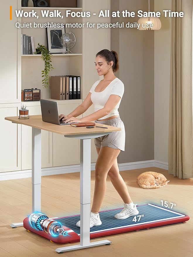 WALKINGPAD C2 Foldable Walking Pad Treadmill, Colorful Under Desk Treadmill for Home Office, Stylish Compact Design, No Assembly Needed