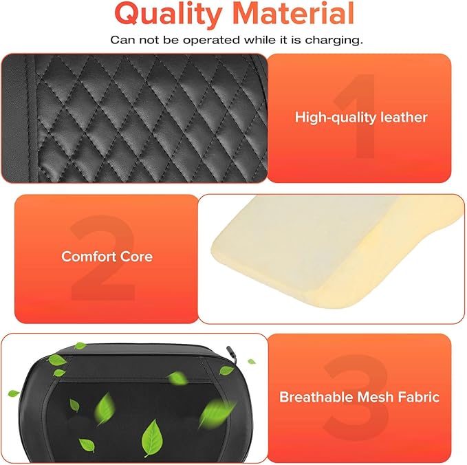Cordless Neck Massager,Shiatsu Neck and Shoulder Massager, Mothers Day Gifts for Mom Back Massage with Heat Deeper Tissue Kneading Massage Pillow for Back, Home, Office -Fathers Gifts for Men Dad