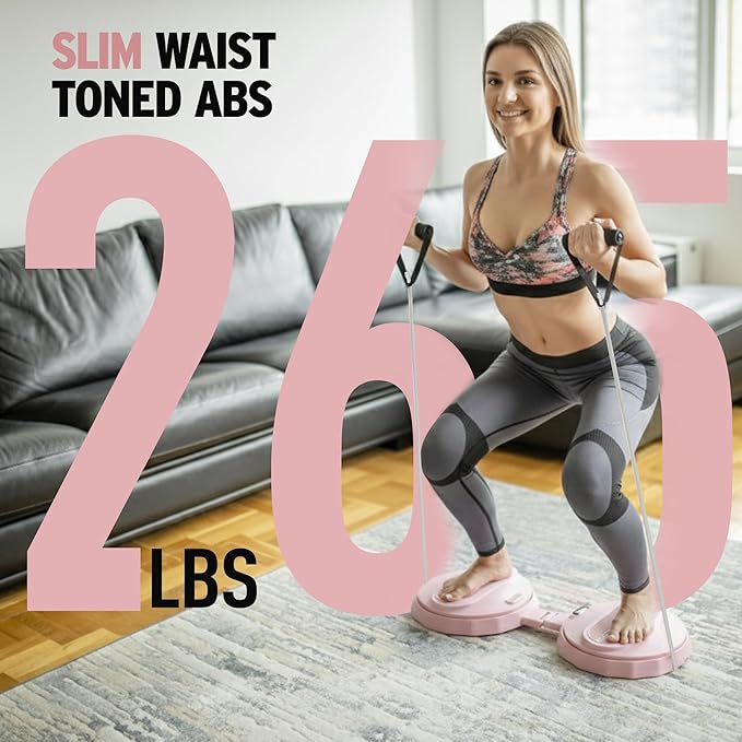 Waist Twister Machine Exercise Tool, Ab Twister Board with the Smart LED Digital Monitor, Noiseless Ab Twister for Home Gym Equipment
