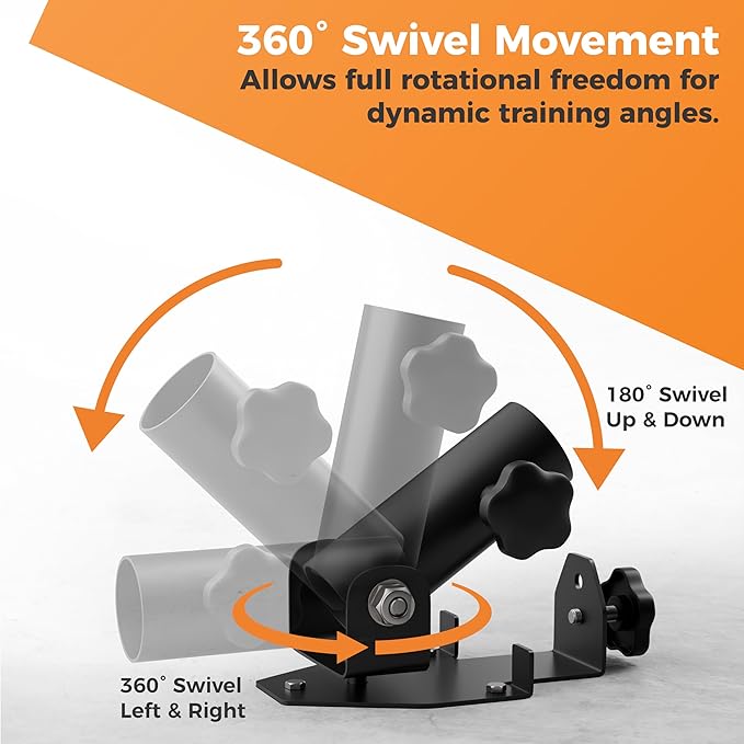 EVERSTRONG T Bar Row Attachment with V Bar Attachment Landmine Handle - 360 Swivel Landmine Attachment for Barbell for Full-Body Workout in Home Gym - Small Spaces - Deadlifts Squats Landmine Stand