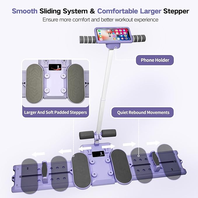 KESHWELL Ab Machine,Thigh Leg Exerciser,Sit Up Exercise Equipment for Man & Women,Pelvic Floor Exercise Devices for Home,Multifunctional Workout Equipment with Resistance Bands for Weight Loss