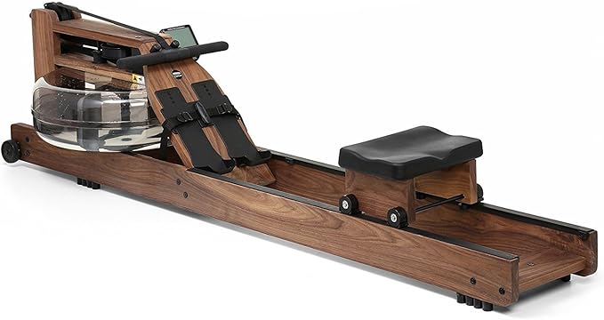 WaterRower Walnut Rowing Machine with S4 BLE Monitor | USA Made Water Rower | Original Handcrafted Erg Machine for Home Use & Gym | Best Warranty
