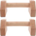 Pushup Handles Strength Training Pushup Stands Wooden Beech 25cm Pair Fitness Exercise Equipment for Home Workout and Calisthenics