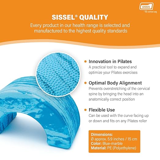 SISSEL Pilates Roller Head Align Dynamic | Optimal Body Alignment & Comfort | Innovative Tool | Skin-Friendly Soft EVA | Flexible for All Rollers