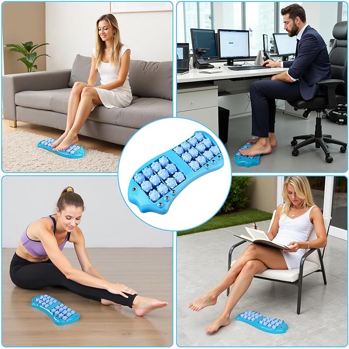 Roller Foot Massage, Shiatsu Acupuncture Massage, Reflexology Tool, Foot Massager Roller, Plantar Fasciitis Relief, Heel, Arch, Muscle Aches, Foot Pain, Stress Relief - Relaxation Gifts for Women, Men