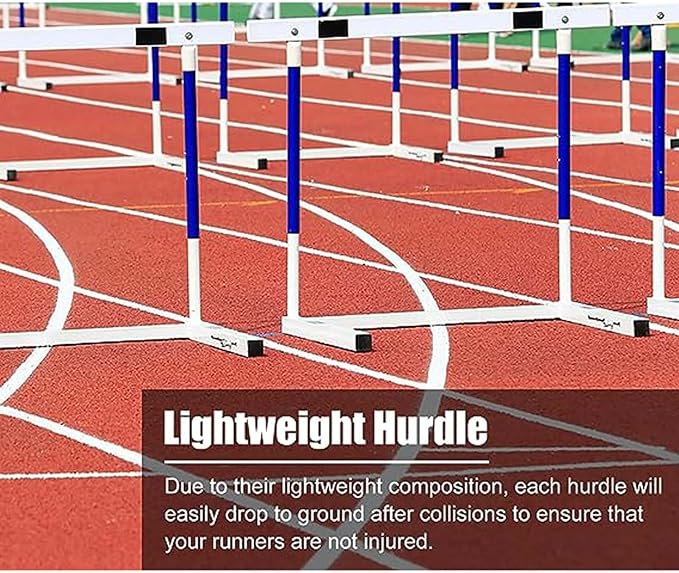 Height Adjustable Track & Field Hurdles, Sport Speed Hurdles Training Equipment for All Ages, Obstacle Courses and Drills Jumping Bar (3pcs 55)