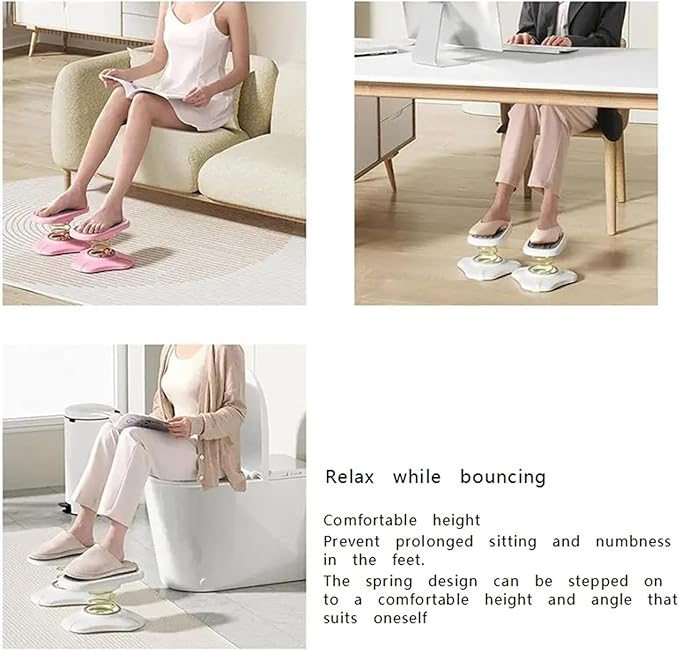 Ankle Leg Exercisers,Multi Functional Exercise Ankle Footstool, Toilet Companion Footstool, Office Or Daily Rest, Relaxing Feet and Legs(Gray,2pcs)