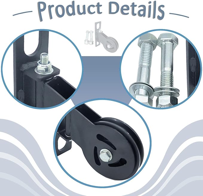 Gym Pulley Power Rack Mounted Silent Equipment DIY Fitness Pulley Attachment for Strength Training Low Row Exercise Home Gym